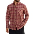 thumbnail image 1 of Alimens & Gentle Mens Flannel Shirts Casual Button Down Long Sleeve Plaid Shirts With Pocket Regular Fit Cloth For Winter, 1 of 8