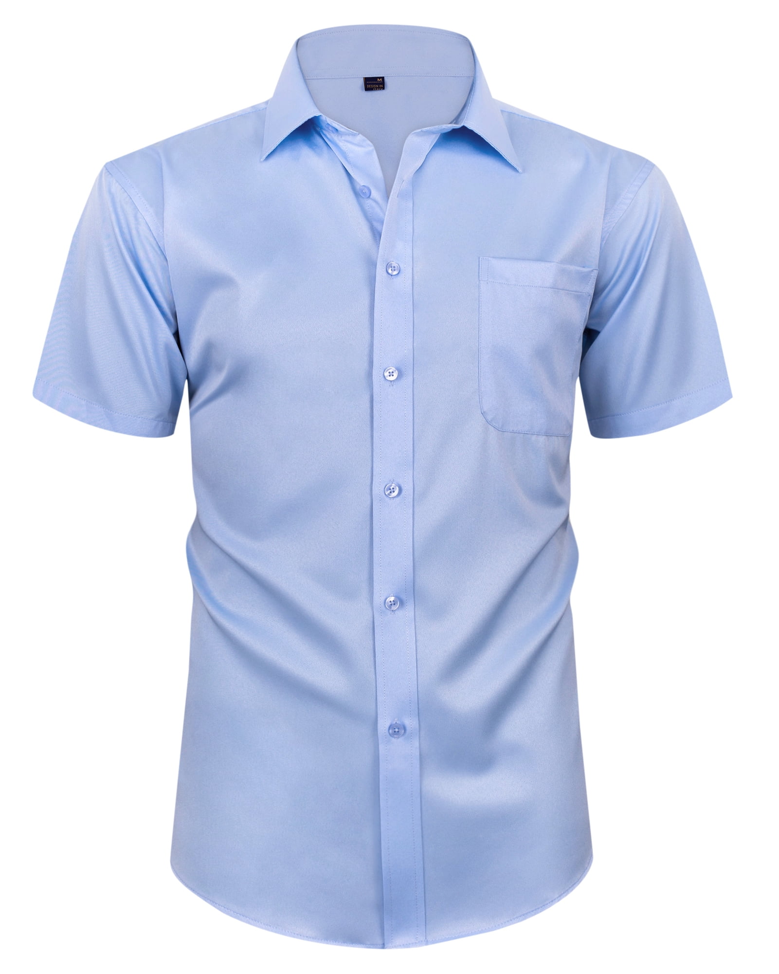 Alimens & Gentle Mens Short Sleeve Button Down Shirt Casual Dress ...