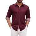 thumbnail image 1 of sogami Mens Stretch Cotton Business Shirt Long Sleeve Wrinkle-Free Dress Shirt, 1 of 7