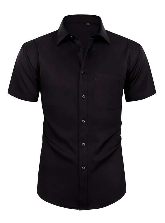 Men's Black Button Down Shirts