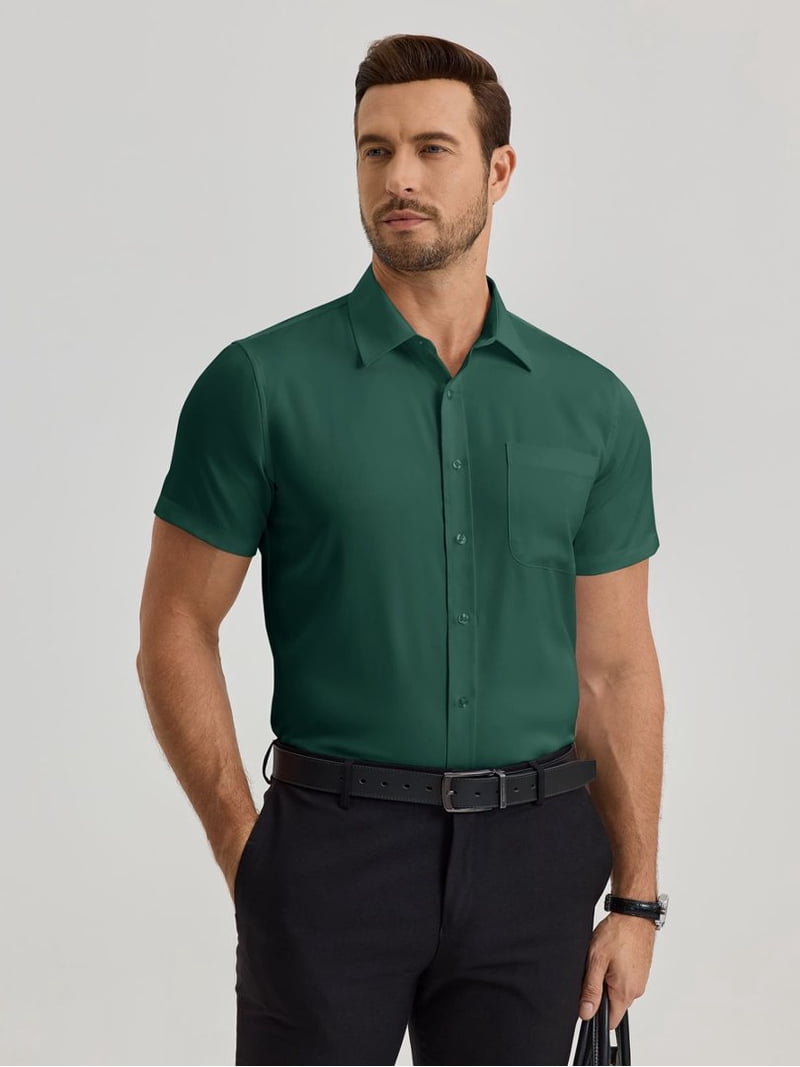 mens short sleeve dress shirts walmart Mens Short Sleeve Dress Shirts in Mens Dress Shirts
