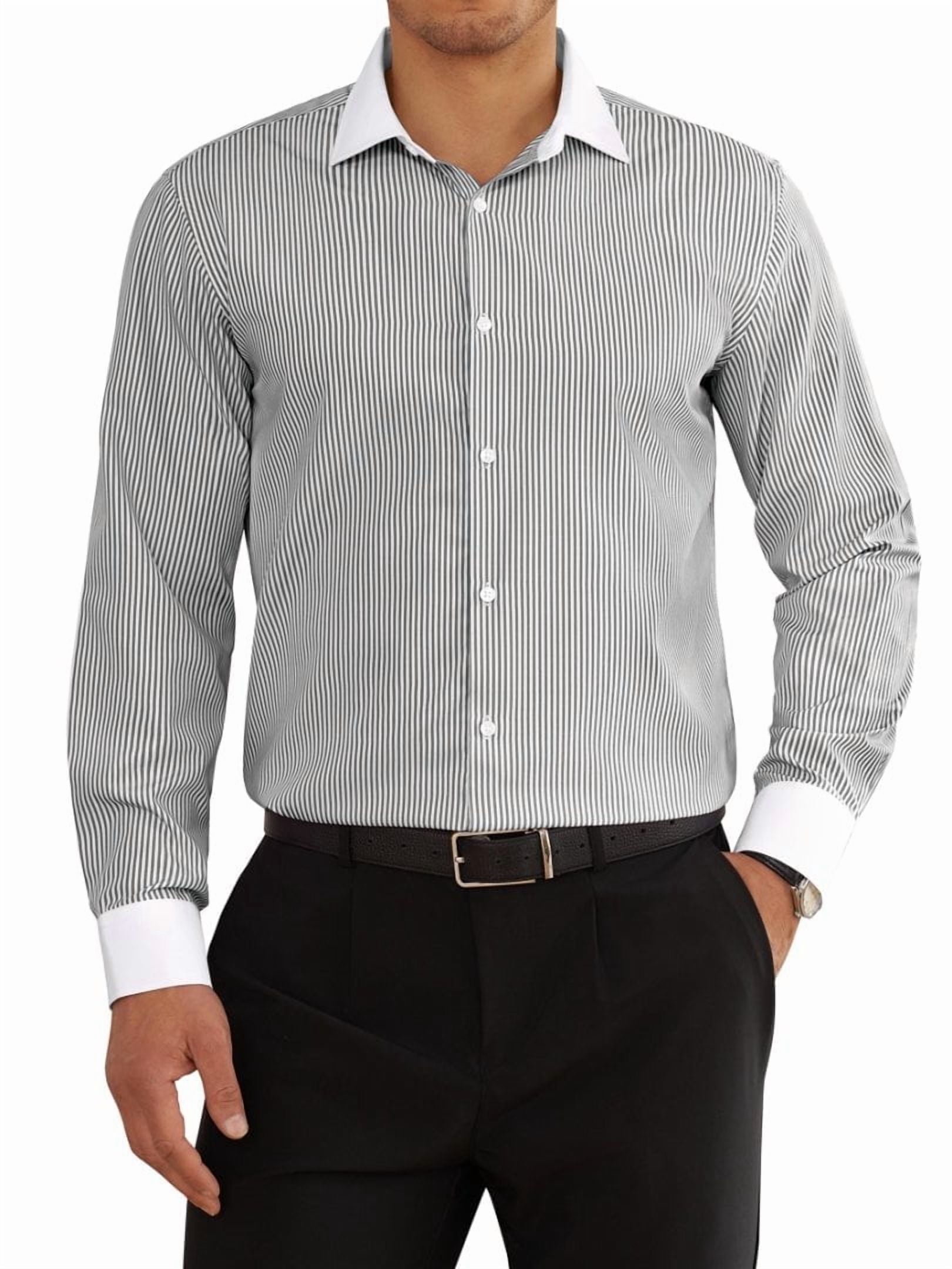 sogami Striped Dress Shirt For Men Casual Long Zimbabwe | Ubuy