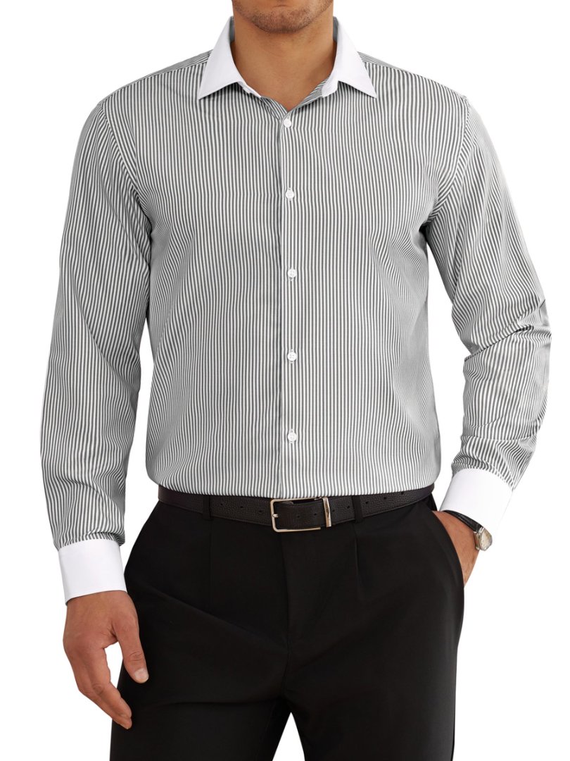 SELECTED HOMME Regular fit linnen overhemd met kentkraag, model 'KYLIAN' in wit online kopen | P&C
