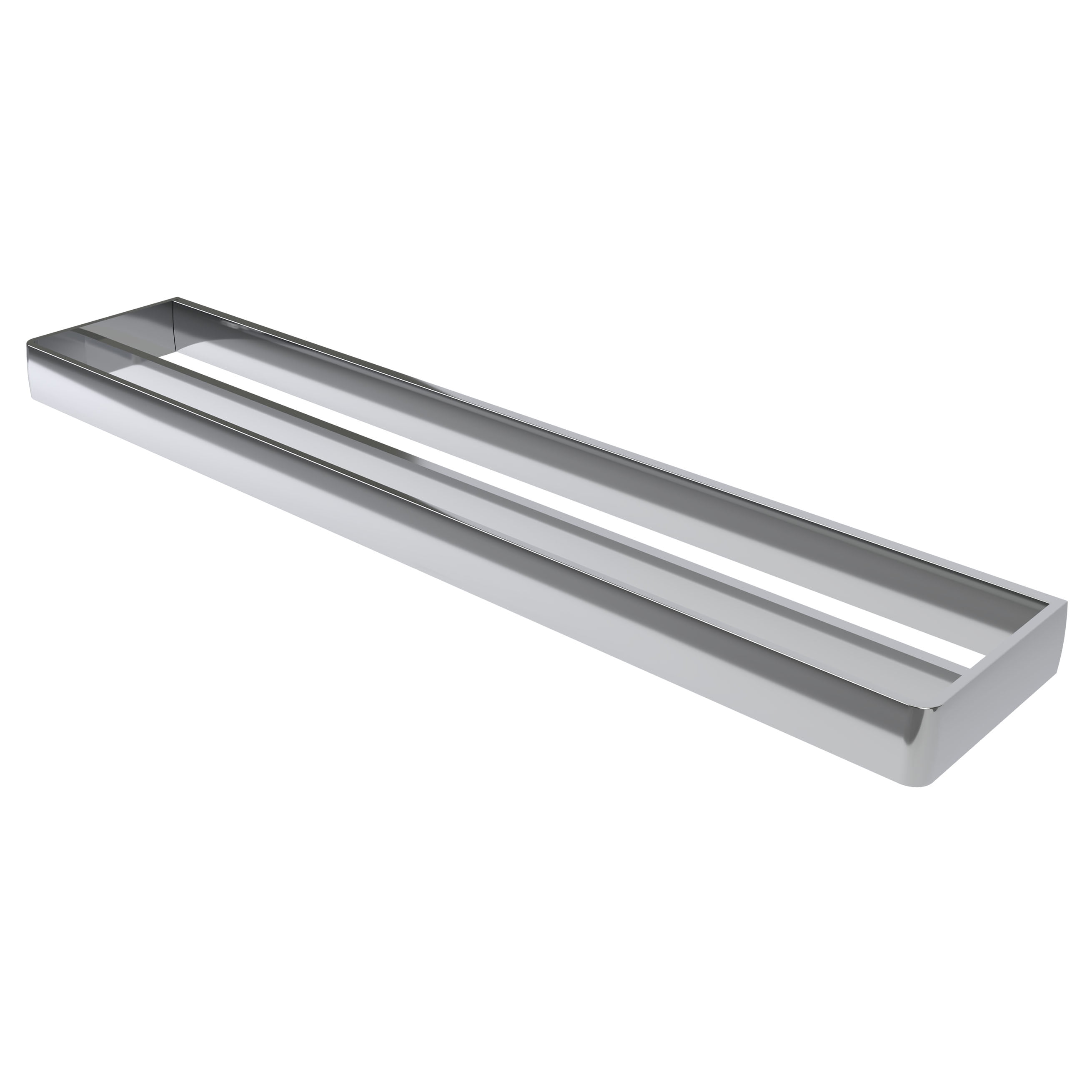 Aline Polished Silver Wall Mounted Double Towel Bar