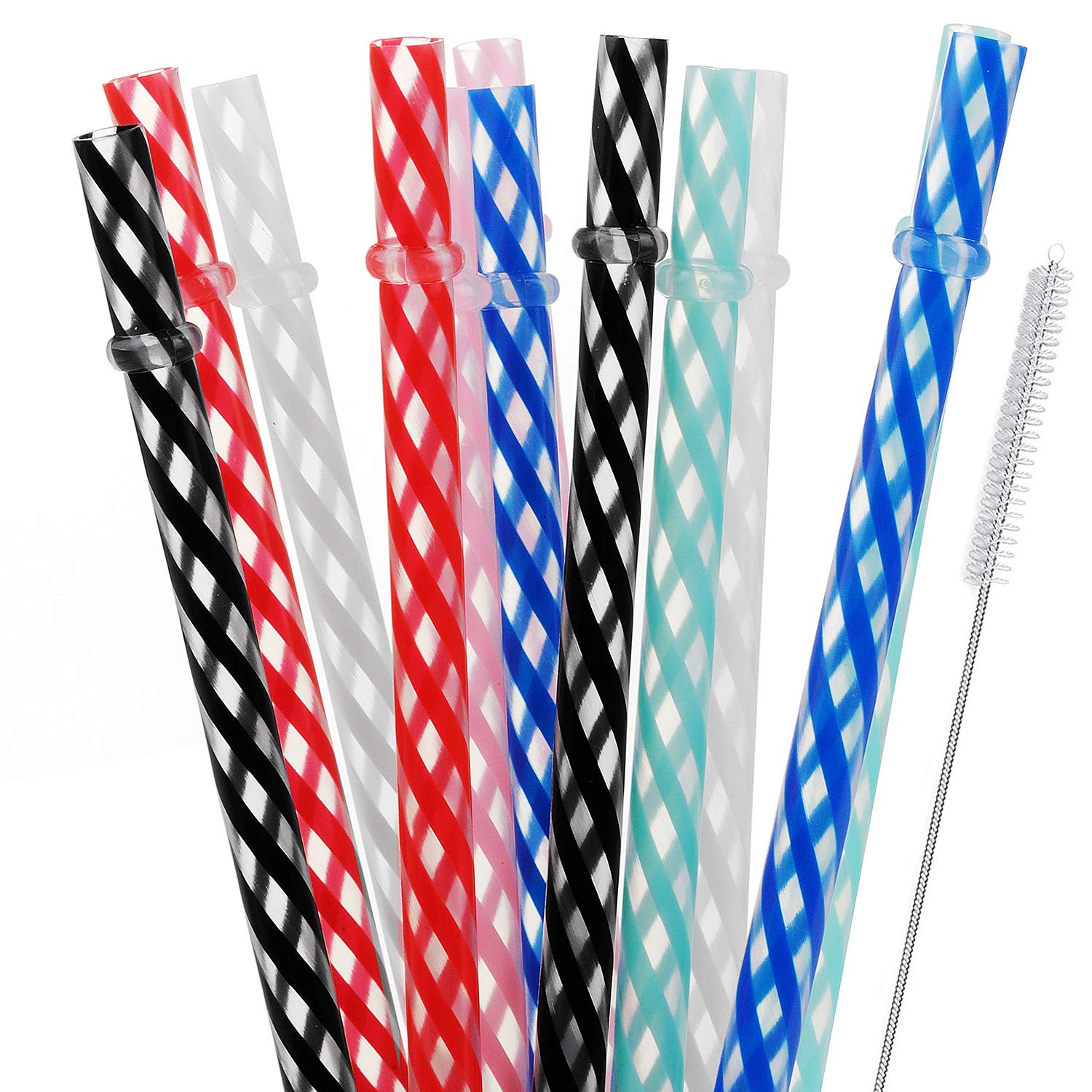 Alink 10.5 Long Reusable Hard Plastic Straws Elevate Your Sipping