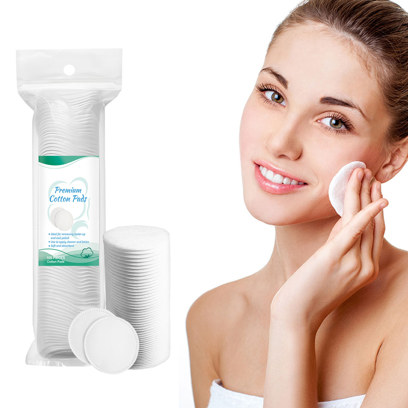 Delon 100% Cleansing Cotton Rounds – 800 Stück, Aus 100% Baumwolle, Hergestellt In Kanada