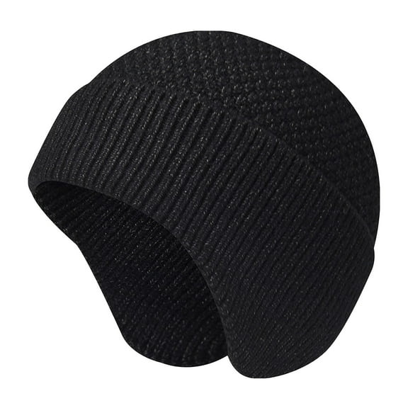Alinwnia Winter Beanie-Hat, Unisex Warm Stretchy Soft Skulls cap,Thermal Stripes Roll Up Edge Ribbed Watch Cap Winter Hats For Women Mens Cap Soft Warm Plain Toboggan Hats For Cold Weather