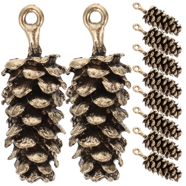 Alipis 10Pcs Alloy Pine Cone Charms DIY Charms Pendant Bracelet