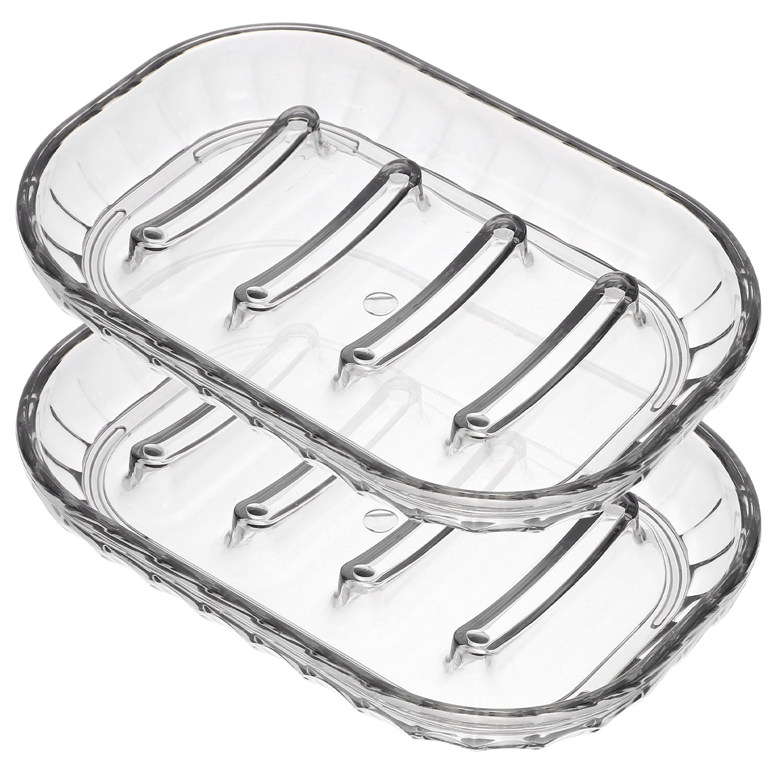 Alipis 2pcs Soap Dish Holder Bathroom Soap Dishes Bar Soap Holder Tray ...