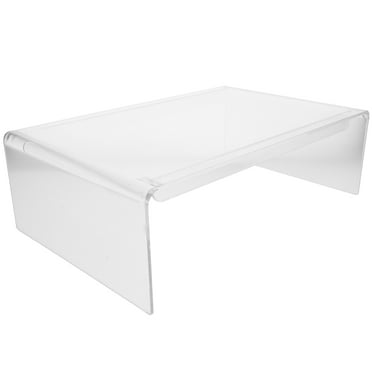 Alipis Clear Acrylic Monitor Riser Home Laptop Riser Stand Office Computer Monitor Stand