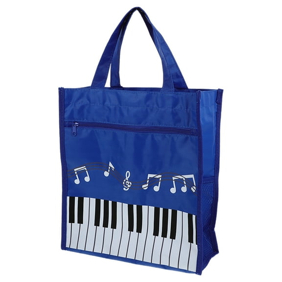 Alipis Music Note Bag Portable Tote Bag Music Books Storage Bag Girl Handbag with Handle