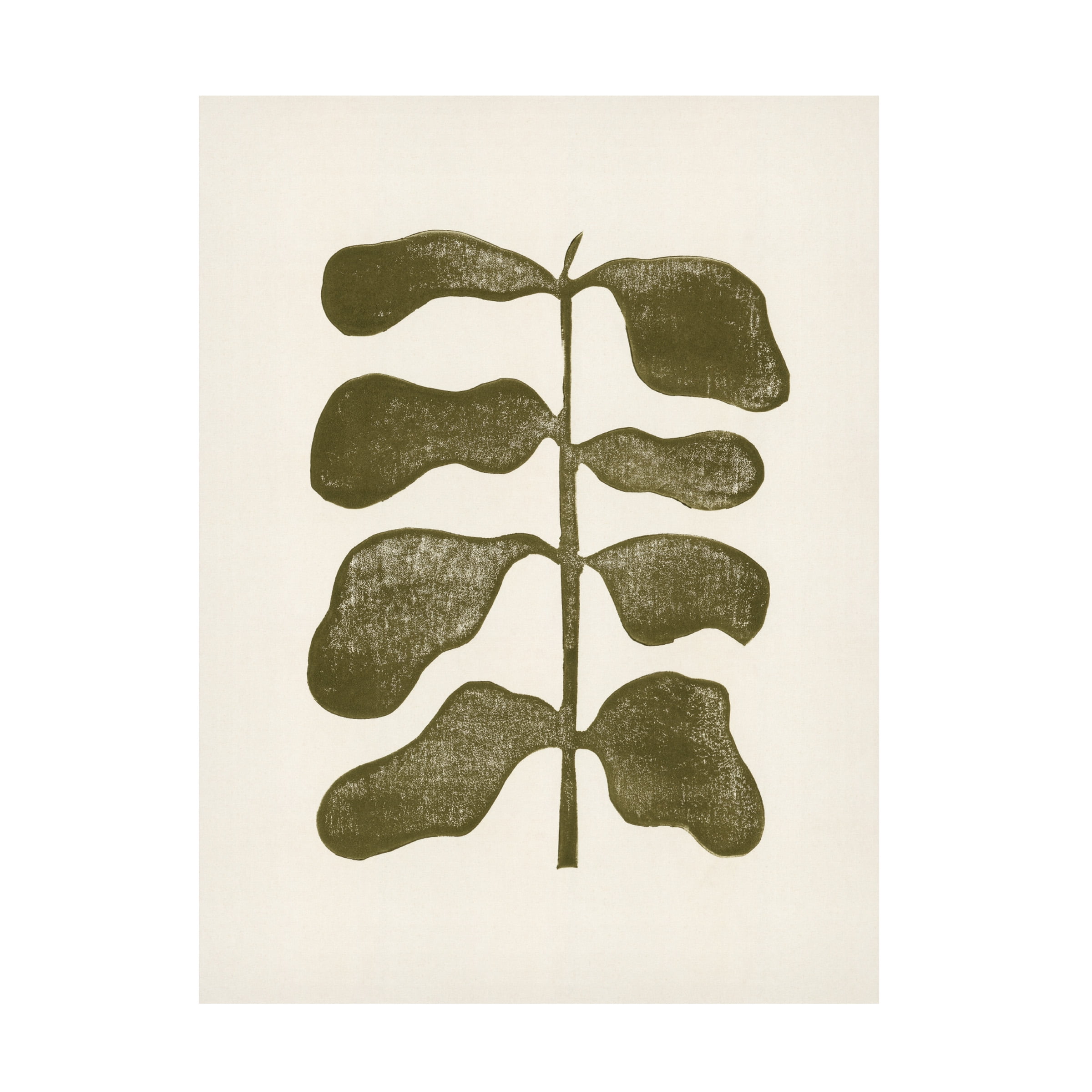 Alisa Galitsyna 'Linocut Plant' Canvas Art