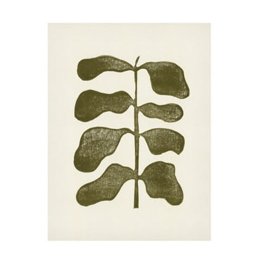 Alisa Galitsyna 'Linocut Plant' Canvas Art