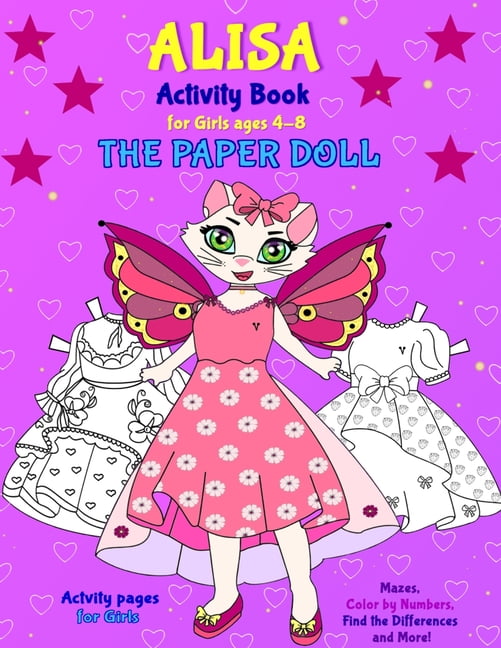 Cut Out Paper Dolls for Girls: 5 Fashion Activity Book for Girls Ages 8 -12  With Clothes & Dress Up