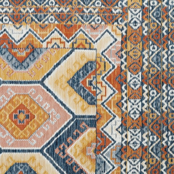 Alise Rugs Alfresco Nautical & Coastal Geometric Reversible Indoor/Outdoor Area Rug 2' x 3' - Multi-Color