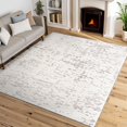 thumbnail image 1 of Alise Rugs Artistic Shag Abstract Indoor Area Rug 5'3'' x 7'3'' - Beige/Ivory, 1 of 5