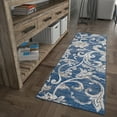 thumbnail image 1 of Alise Rugs Carrington Transitional Floral & Botanical Indoor Area Rug Navy 2'3'' x 10' Runner Paisley,Scroll,Floral & Botanical 10' Runner, 1 of 5