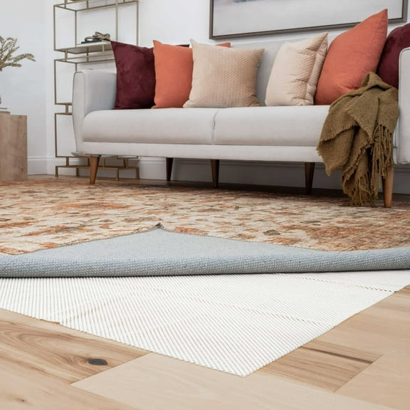 Alise Rugs Divine Grip Traditional Solid Non Slip Rug Pad - Cream 5' x 8' 5' x 8' Rectangle