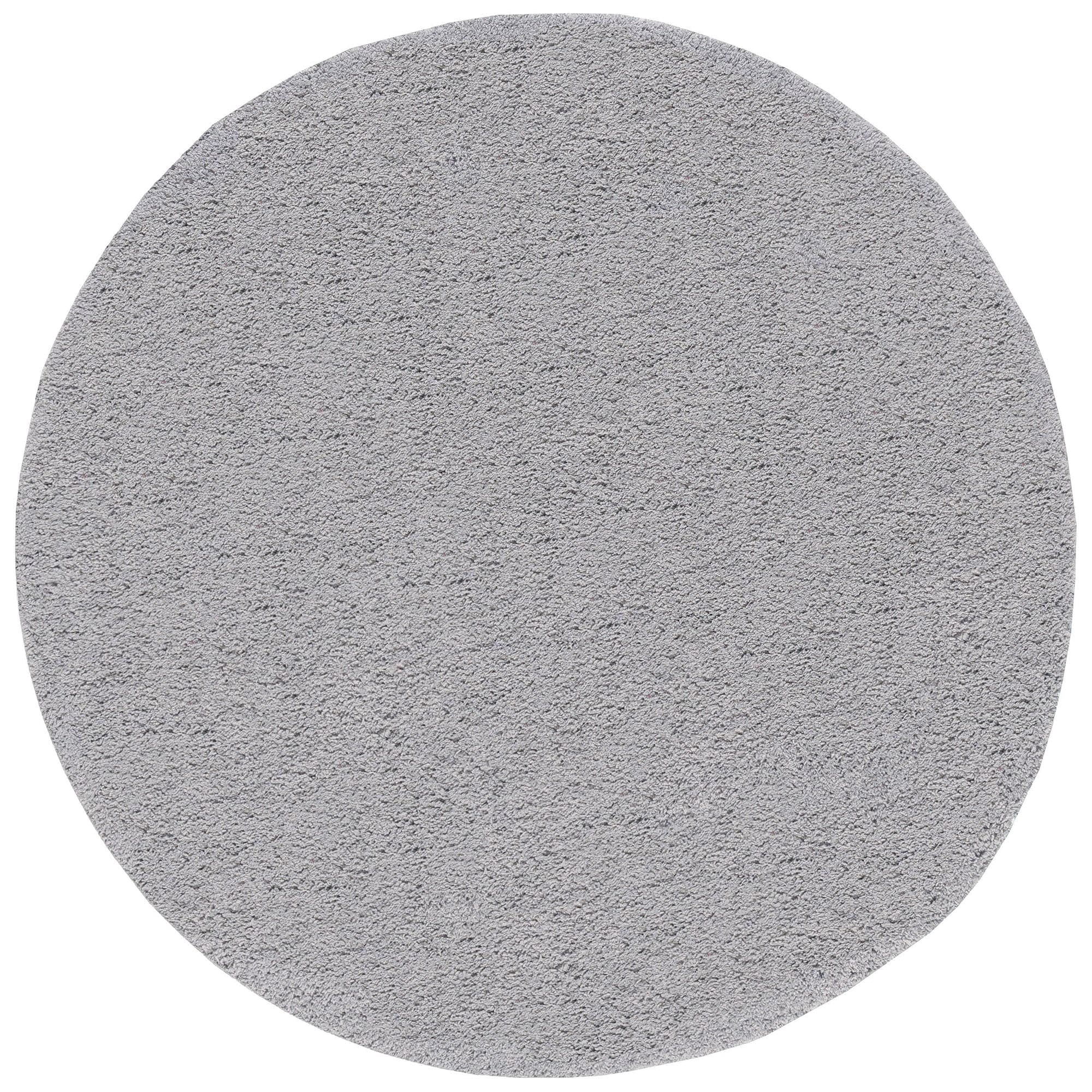 Round Diamond Rug Alise Rugs Joy Shag Classic Diamond Indoor Area Rug Silver 5'3'' Round ...