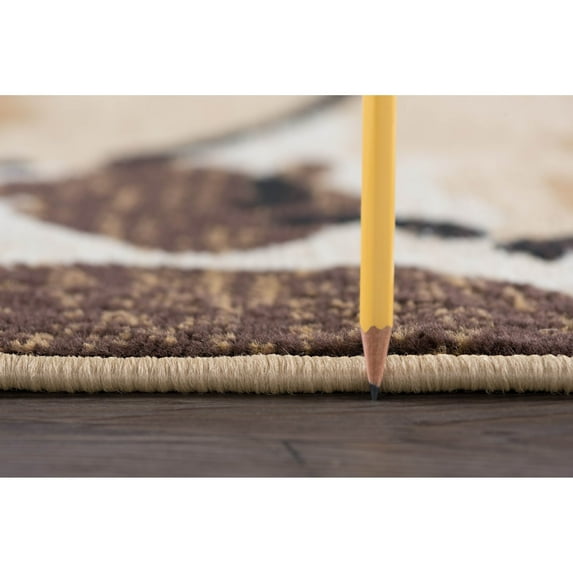 Alise Rugs Lagoon Modern & Contemporary Floral Indoor Area Rug 7'10'' Round 8' Round Round