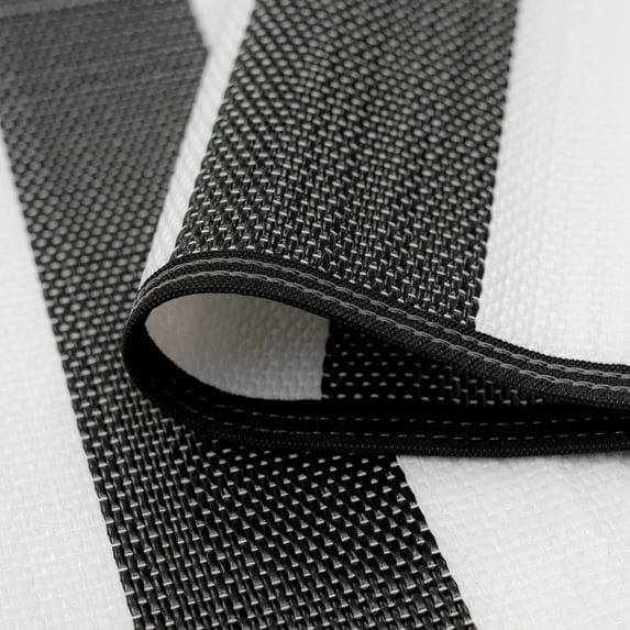 Alise Rugs Lalune Beach Stripe Indoor/Outdoor Area Rug Black/White - 8'11'' x 11'10''