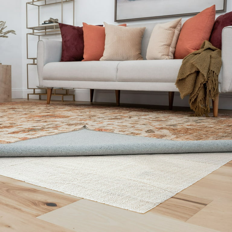 Alise Rugs Luxury Grip Traditional Solid Non Slip Rug Pad Off-White 2' X 3' 2'  x 3' Rectangle 