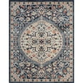 thumbnail image 1 of Alise Rugs Tucson Traditional Medallion Indoor Area Rug Navy/Navy 5'3'' x 7'3'' 5' x 8' Indoor Living Room, Bedroom, Dining Room Navy, Beige, 1 of 5