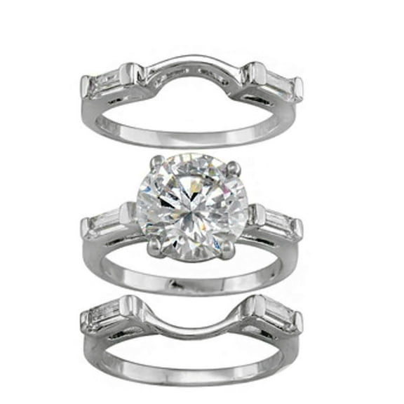 Alisha 3 Ring Wedding Ring Set for Women Engagement Matching Band Ginger Lyne Collection