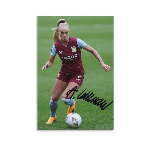 Alisha Lehmann Signed Poster Poster Decorative Painting Canvas Wall Art Living Room Posters Bedroom Painting 12x18inch(30x45cm)