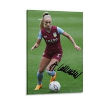 Alisha Lehmann Signed Poster Wall Art Poster Scroll Canvas Painting Picture Living Room Decor Home 16x24inch(40x60cm)