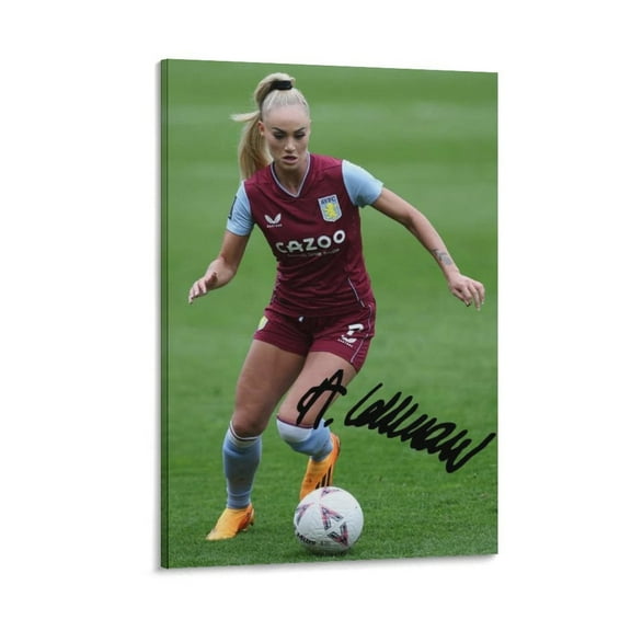 Alisha Lehmann Signed Poster Wall Art Poster Scroll Canvas Painting Picture Living Room Decor Home 16x24inch(40x60cm)
