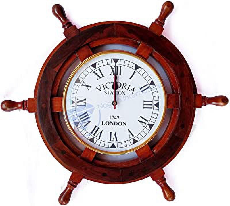 Alishba Wooden Decor Colour Wheel Trendy Designer Wall Clock