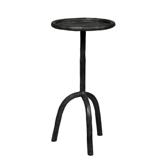 Aliso Brock Cast Iron End Table in Black