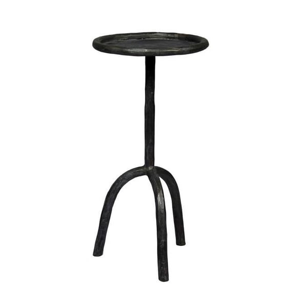 Aliso Brock Cast Iron End Table in Black