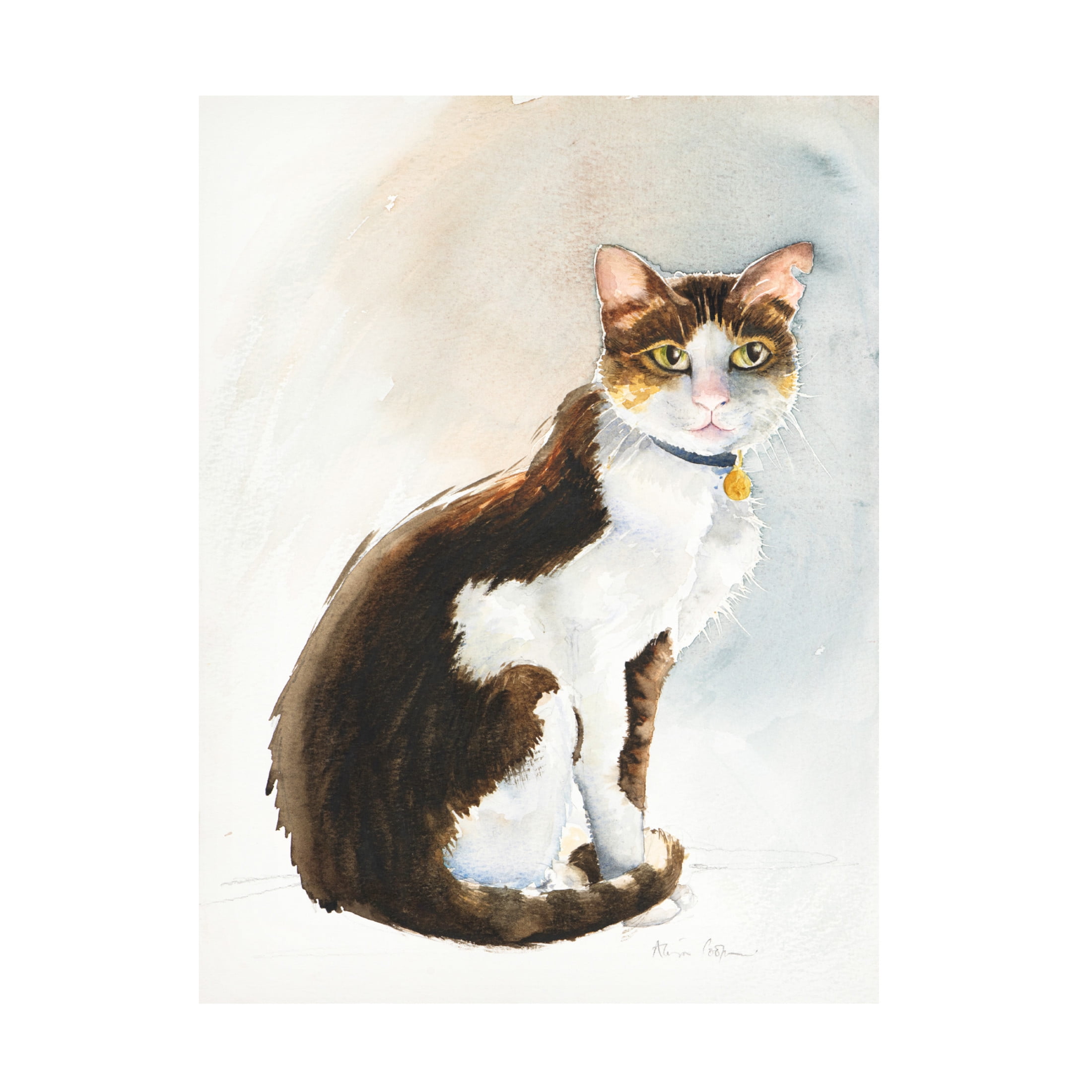 Alison Cooper 'Dave the Saudi Cat, 2019' Canvas Art - 18 x 24 Inches