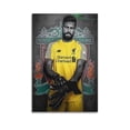 thumbnail image 1 of Alisson Becker Football Player Poster Poster Album Cover Posters for Bedroom Wall Art Canvas Posters Music Album Cover Poster, 1 of 5
