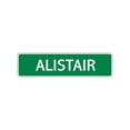 thumbnail image 1 of Alistair Boys Children Name Decoration Label Indoor Outdoor Unique Wall Novelty Letter Printed Plaque Aluminum Metal Sign 4"x13.5", 1 of 1