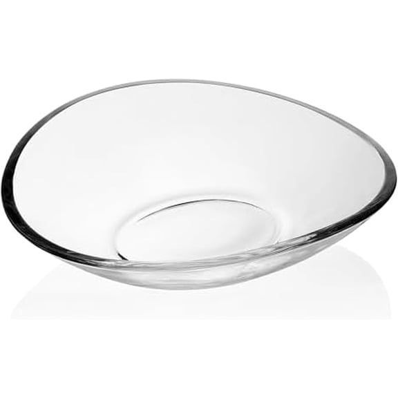 Alister Crystal Glass Decorative Centerpiece Bowl, 13.25 inch