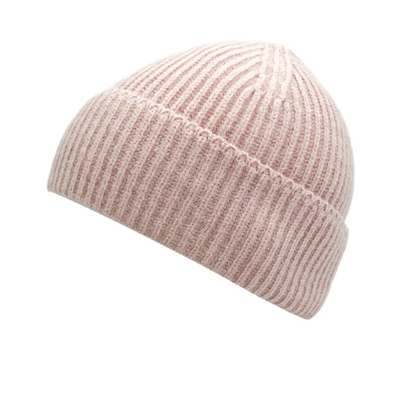 Alitao Beanie Running Hat Unisex Beanie Winter Knitted Cuffed Soft Warm Hat For Men/Women Ski Watch Cap Winter Hats Knit Hat Pink One Size