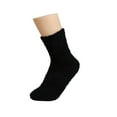 thumbnail image 1 of Alitao Crew Socks Fuzzy Socks Women's Solid Color 2 Pairs Plush Socks Winter Solid Color Thickened Floor Sleeping Plush Socks Warm Socks Black One Size, 1 of 3