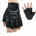 thumbnail image 1 of Alitao Fingerless Gloves Leather Work Gloves Children Sport Gloves for Training Gloves with Wrist Support for Fitness Warm Gloves Black One Size, 1 of 6