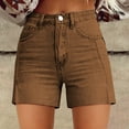 thumbnail image 1 of Alitao Jean Shorts Baggy Jeans Womens Casual High Waist Denim Shorts Relaxed Fit ArtRetro Printed Floral Shorts With Pockets Denim Shorts Women Stretchy Jean Shorts for Women Brown M, 1 of 3