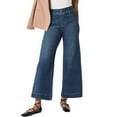 thumbnail image 1 of Alitao Jeans for Women Barrel Jeans Women Women's Spring Summer Solid Color Straight Leg Wide Leg Large Pocket Jeans Wide Leg Jeans Woman Boyfriend Jeans Blue 3XL, 1 of 9