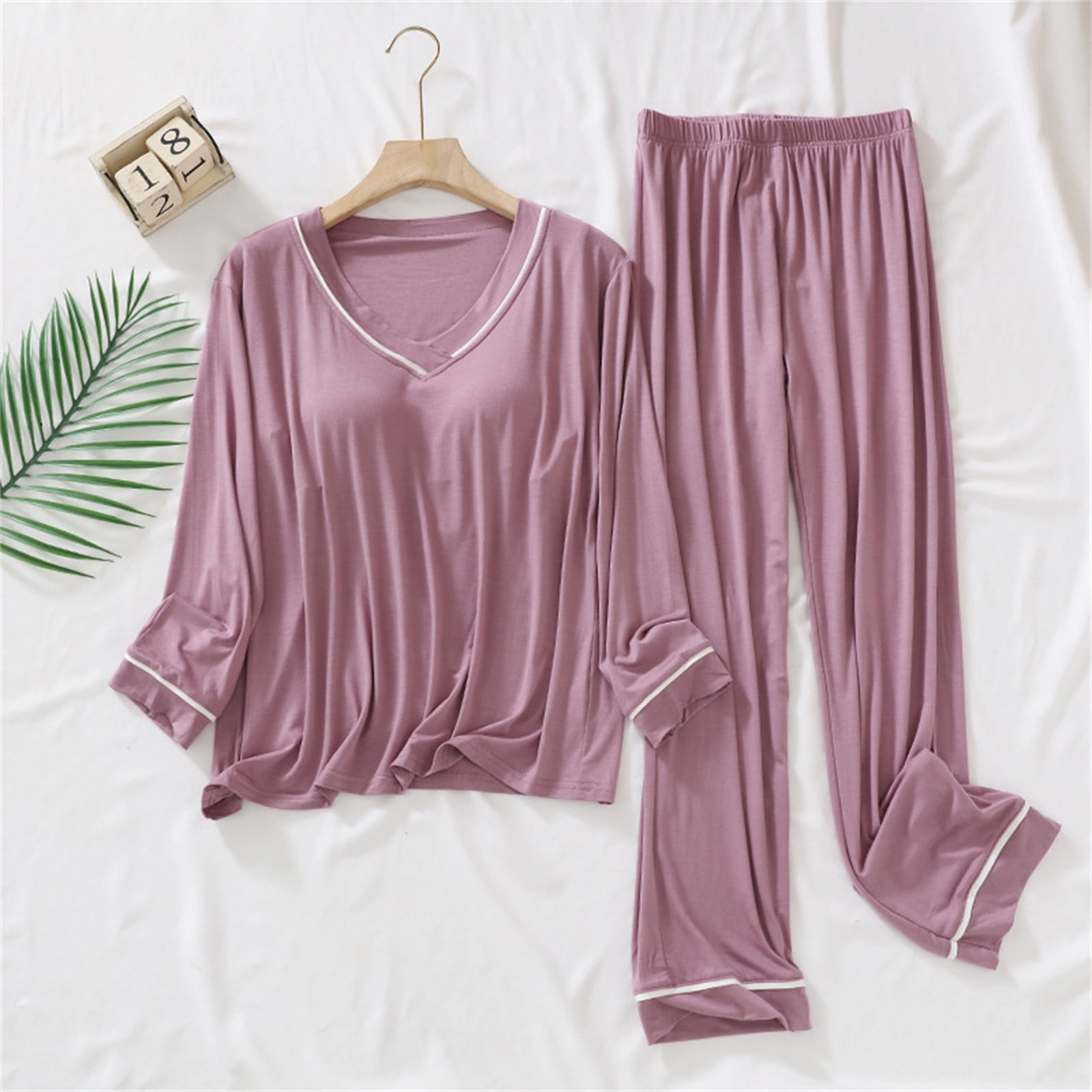 Alitao Womens Pajama Sets Lounge Sets Women's Petite Pajama Set Petite ...