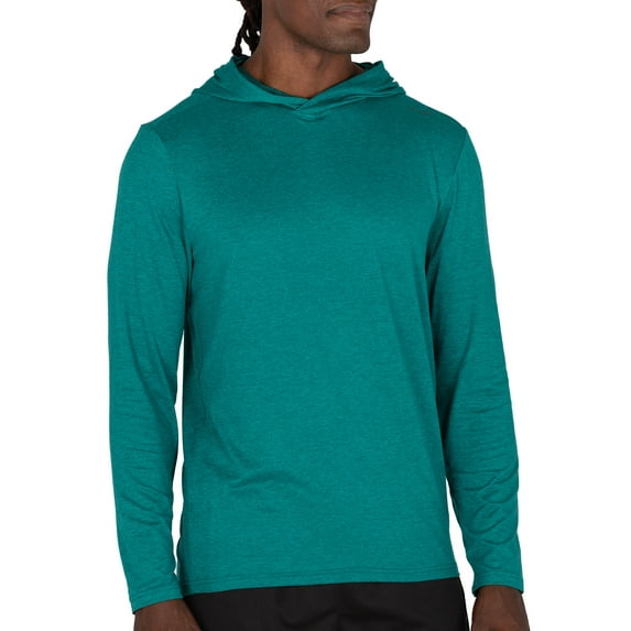 Alive Men's Long Sleeve Hooded Outdoor Performance Long Sleeve Shirt