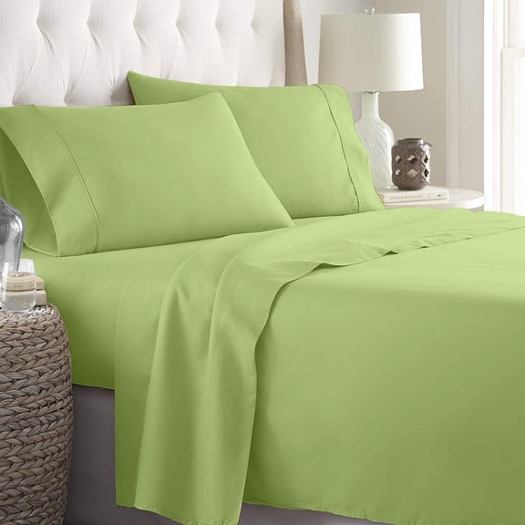 Alive Pixels 4 Pillow Covers Sage Solid 100 Percent Cotton 4-Pcs Pillowcases 300TC (Travel 12x16, White)