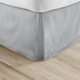 thumbnail image 1 of Alive Pixels Bed Skirt Silver Grey Solid 100 Percent Pure Cotton Super Soft 1-Piece Bed Skirt with 15" Inches Bed Skirt 450TC (Twin-XL, Silver Grey), 1 of 4