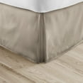thumbnail image 1 of Alive Pixels Bed Skirt Taupe Solid 100% Cotton Split Corner 1Pc 18 Inch Drop 600TC (King, Taupe), 1 of 4