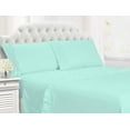 thumbnail image 1 of Alive Pixels Fitted Sheet Aqua Blue Solid 100% Cotton 1Pc 9" inch Pocket 1000TC (Queen, Aqua Blue), 1 of 5