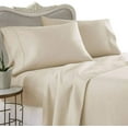 thumbnail image 1 of Alive Pixels Fitted Sheet Beige Solid 100% Cotton 1Pc 34 Inch Pocket 800TC (Full, Beige), 1 of 6